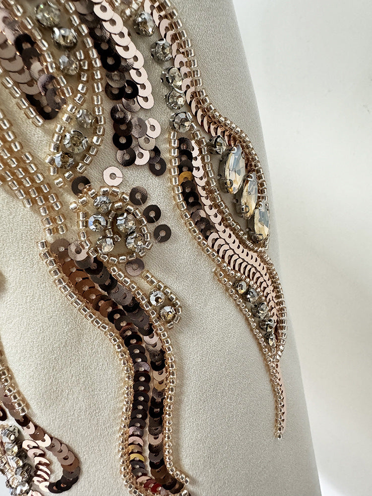 Celeste Embellished Draped Blazer Dress - Aurisélla London