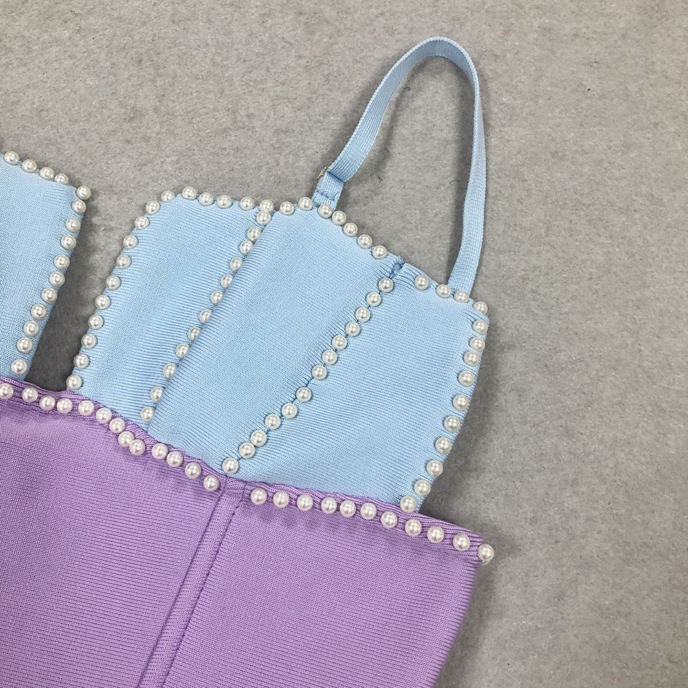 Sirena Lilac Feather Dress - Aurisélla London