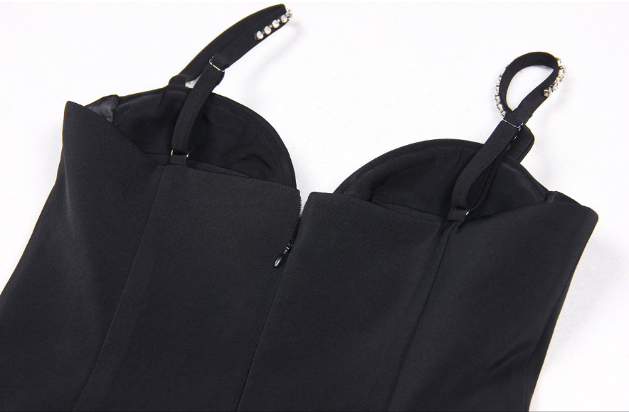 Bow Soirée Crystal Mini Dress - Aurisélla London