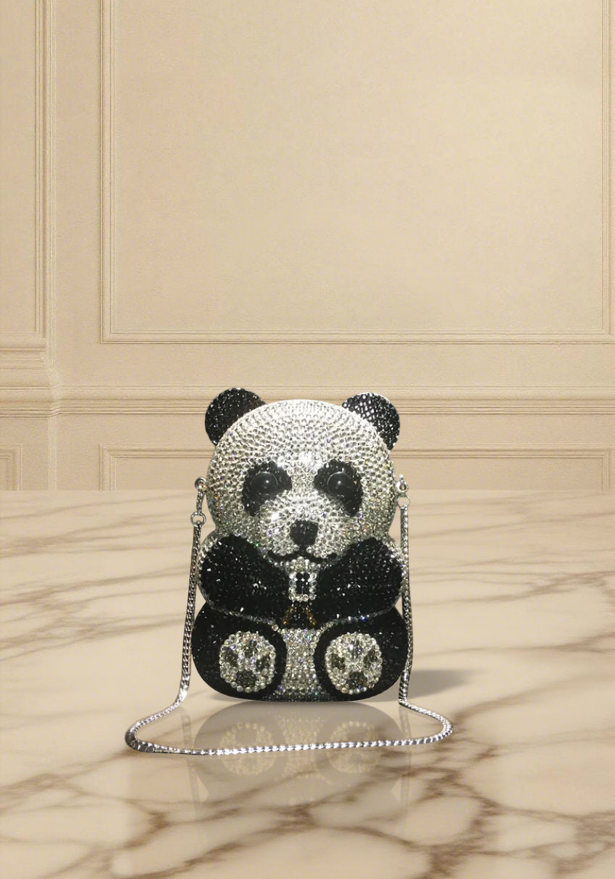 Bedazzaled Bear Statement Clutch - Aurisélla London
