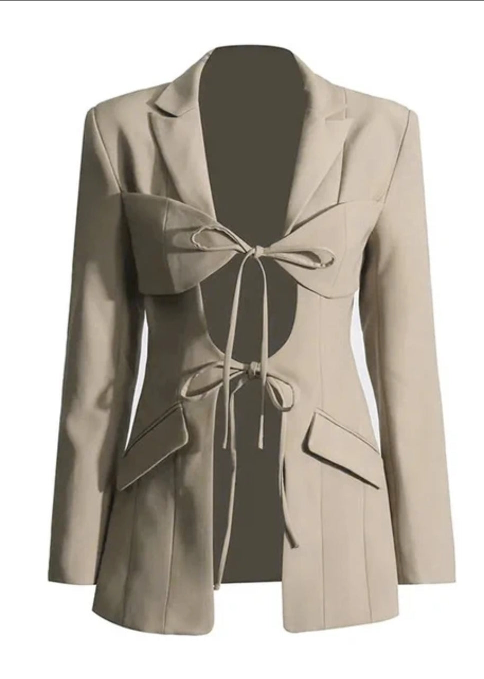 Apricot Cut-Out Blazer - Aurisélla London