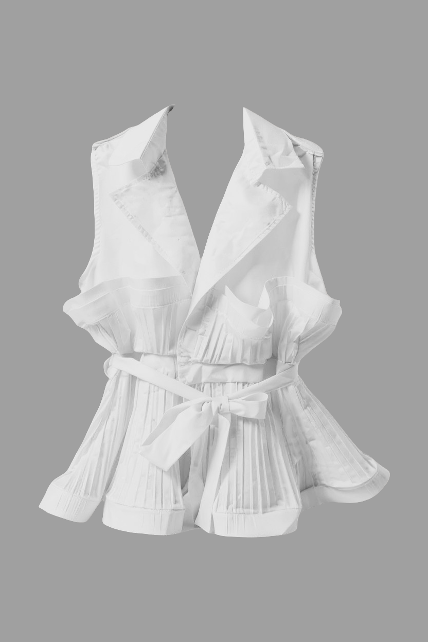Sculpted Ruffle Peplum Blouse - Aurisélla London
