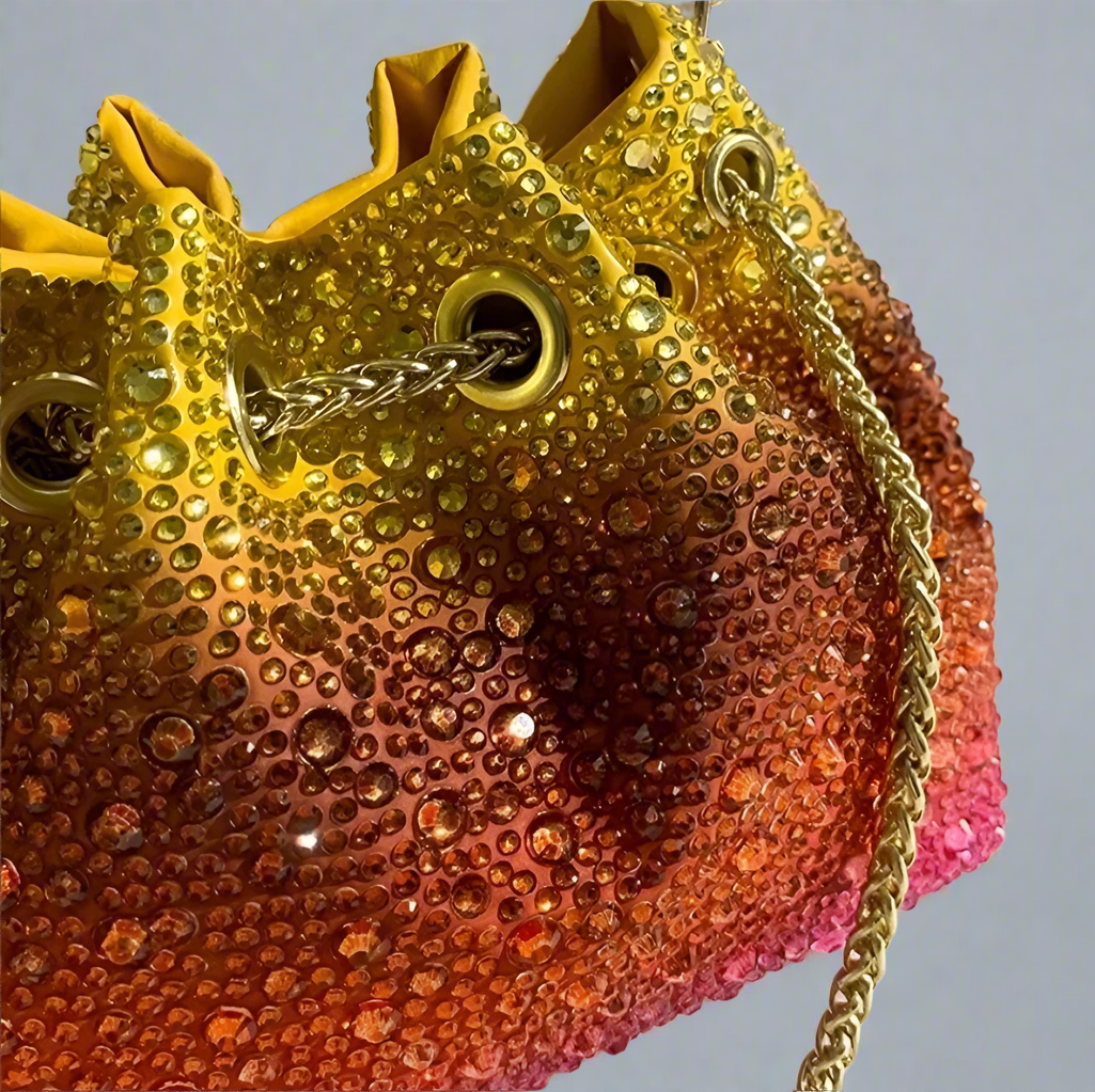 Sunset Ombre Sequin Bucket Bag - Aurisélla London
