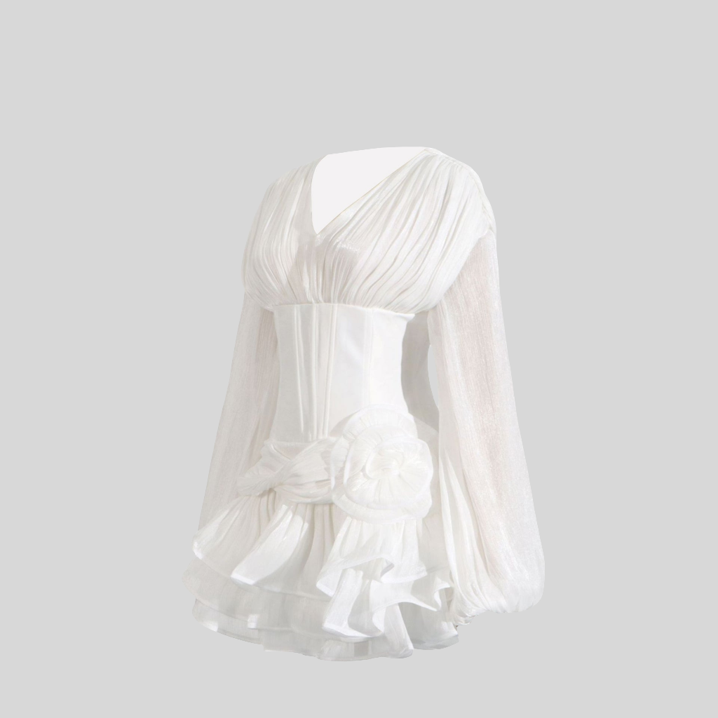 Ivory Rose Corset Mini Dress - Aurisélla London