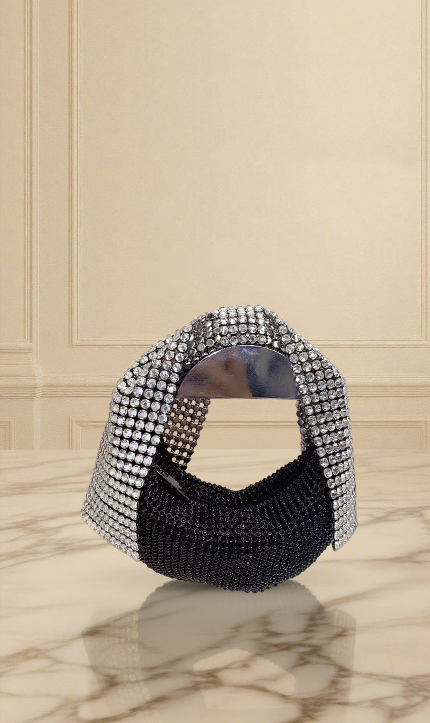 Crystal Drape Evening Mini Bag - Aurisélla London