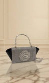 Diamante Crystal Rose Evening Clutch Bag - Aurisélla London