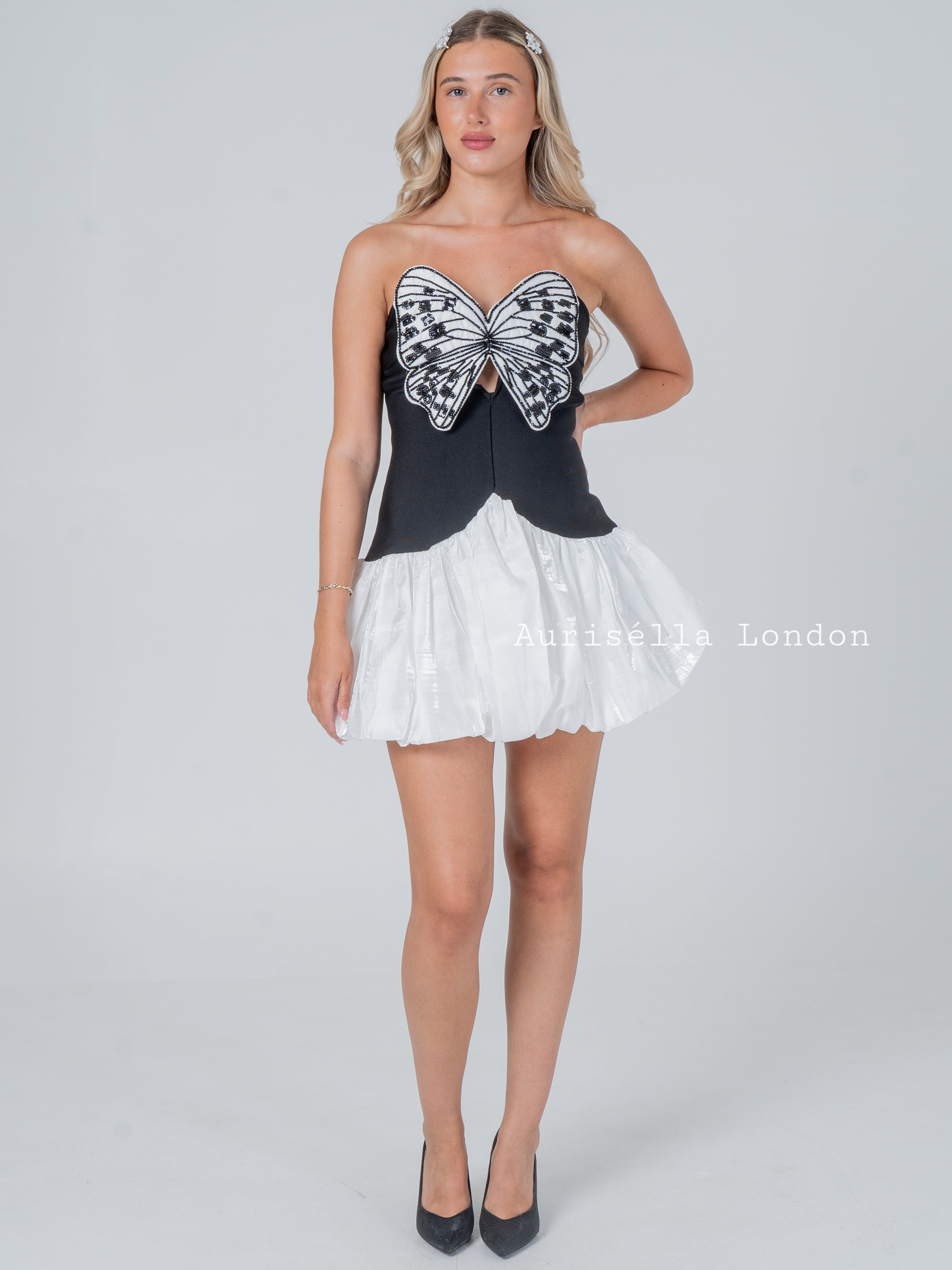 Papillon Lumière Mini Dress - Aurisélla London