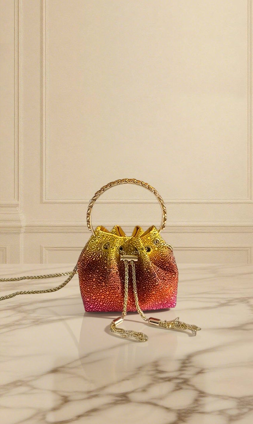Sunset Ombre Sequin Bucket Bag - Aurisélla London