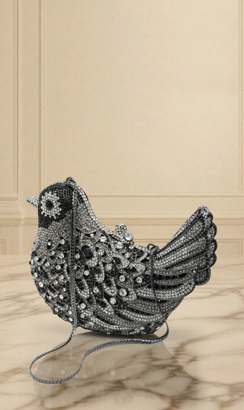 Nightingale Diamante Clutch - Aurisélla London
