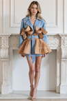 The Ruffle Statement Denim Jacket - Aurisélla London