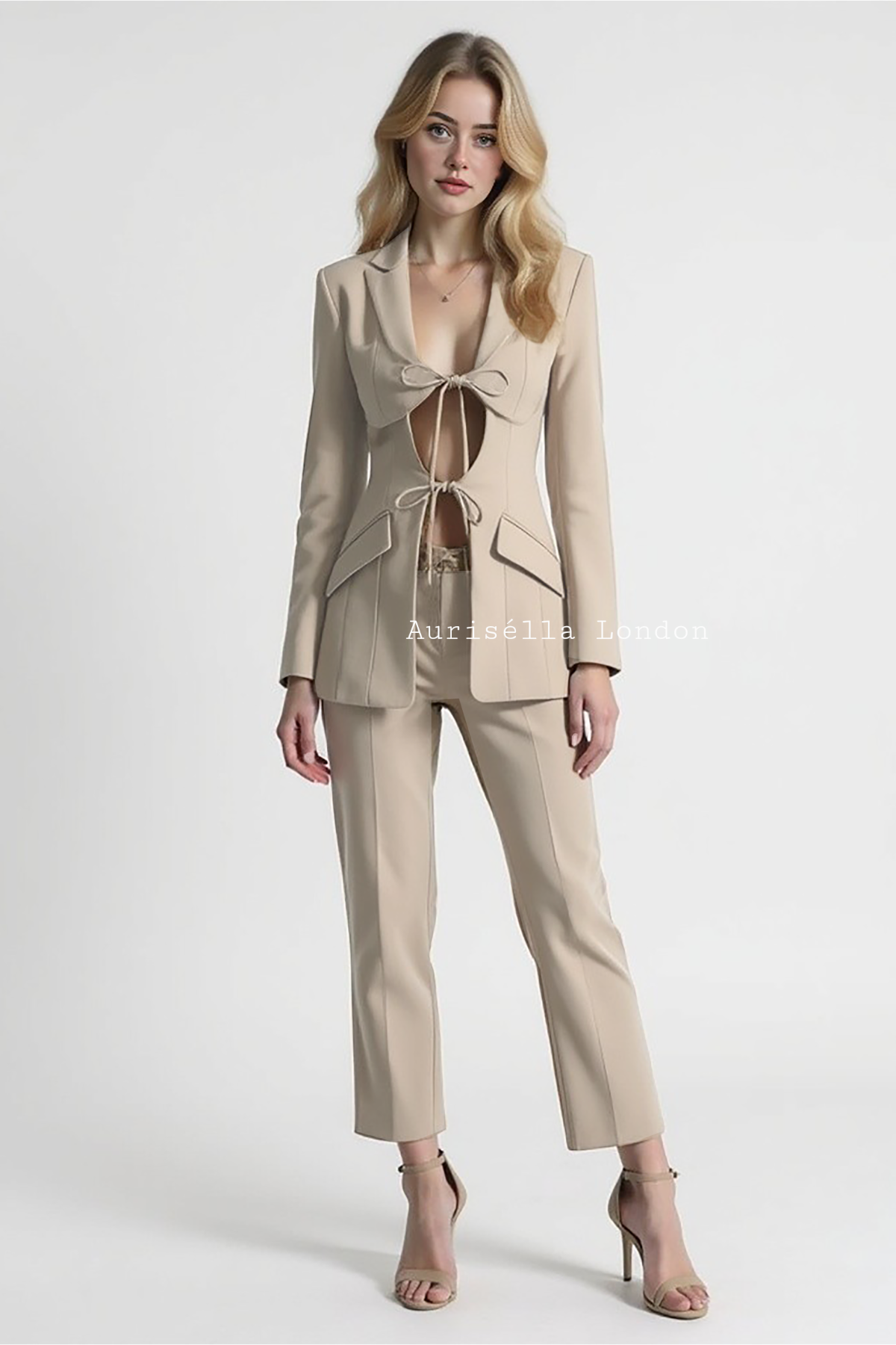 Apricot Cut-Out Blazer - Aurisélla London