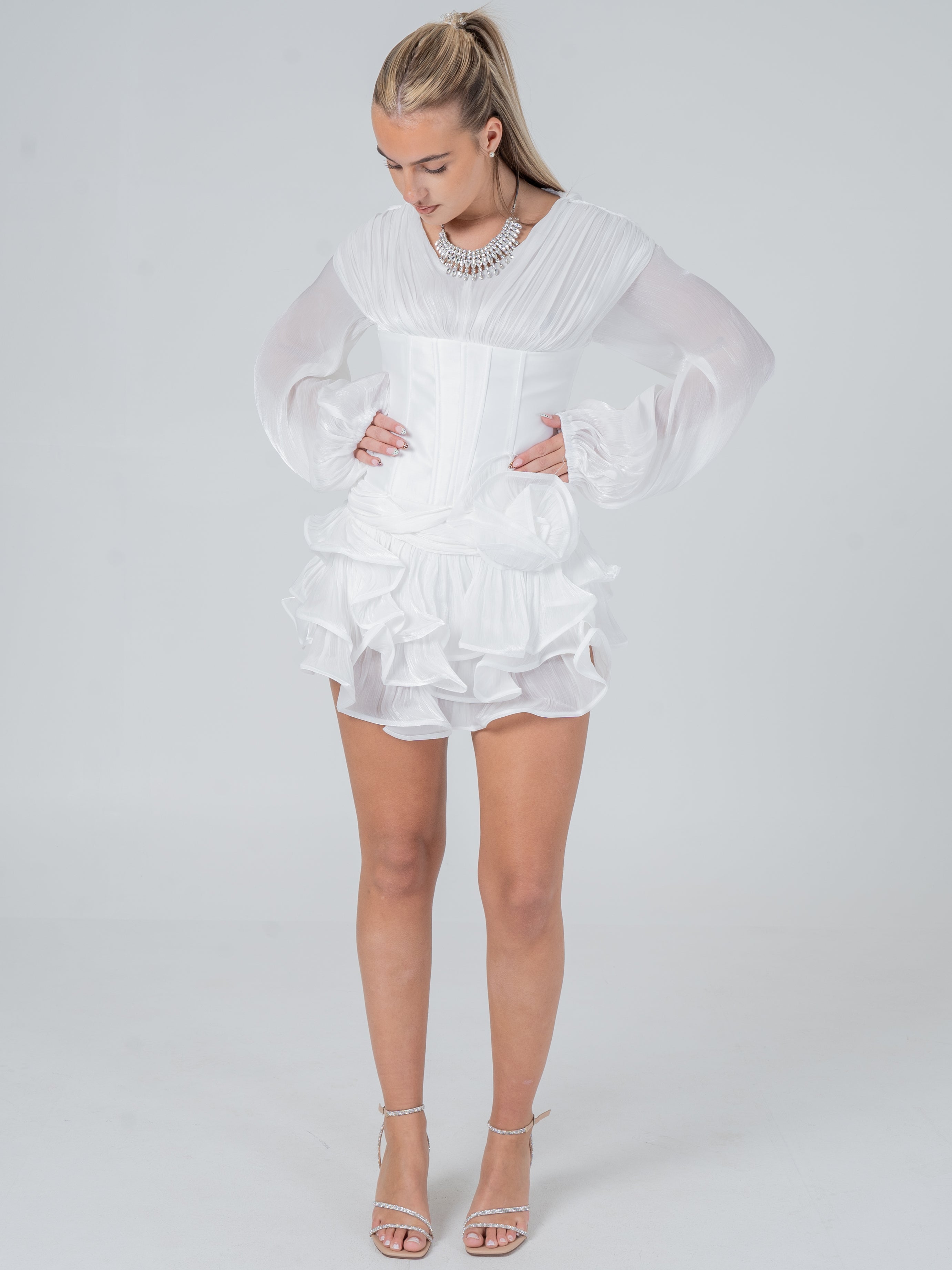 Ivory Rose Corset Mini Dress