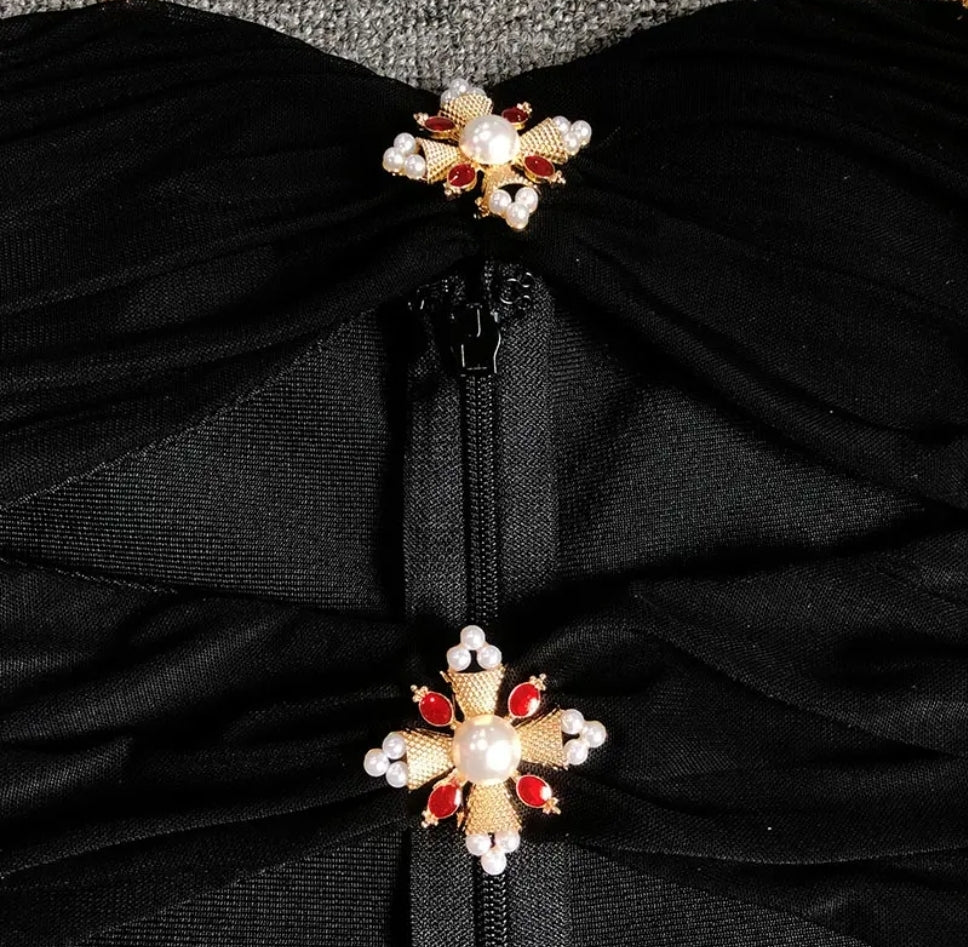 Glam Chain Midi Dress