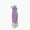 Sirena Lilac Feather Dress - Aurisélla London