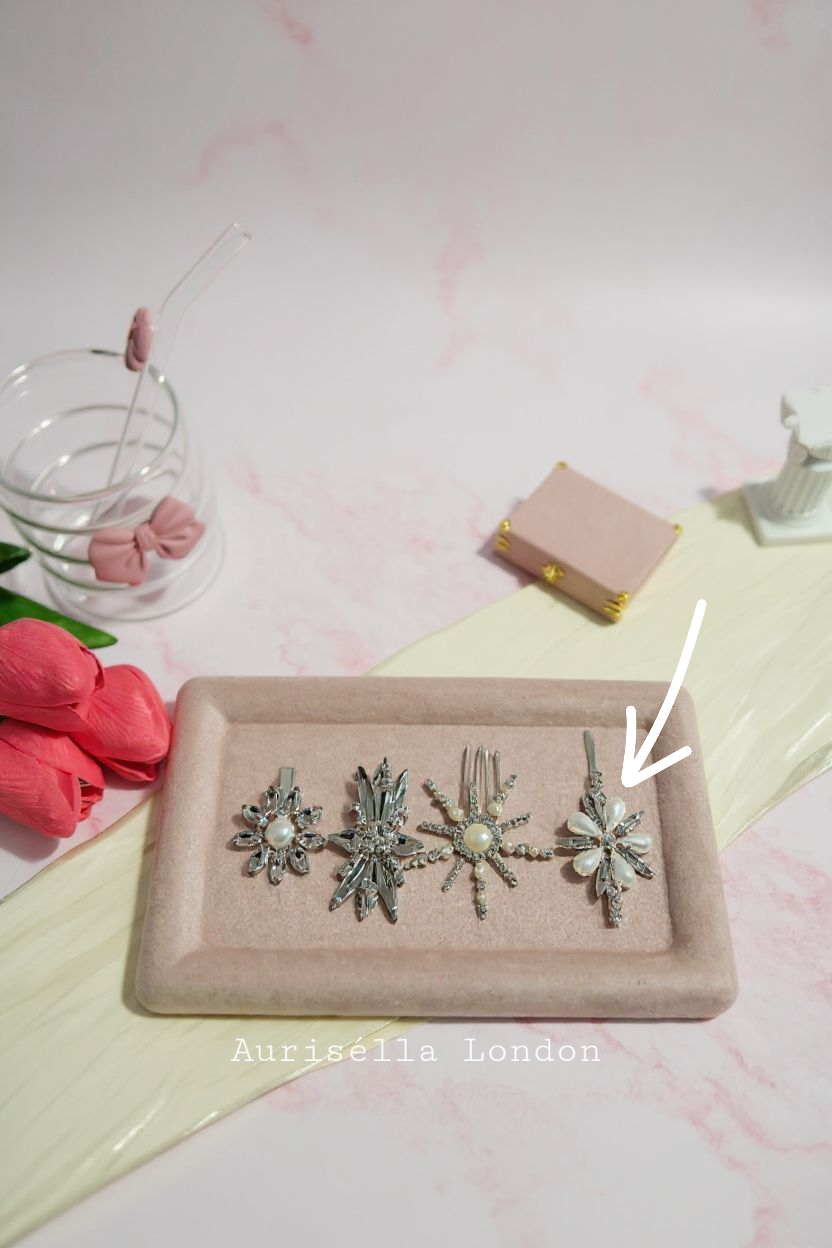 Lustre Pearl Blossom Hair Pin - 1 pc - Aurisélla London