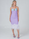 Sirena Lilac Feather Dress - Aurisélla London