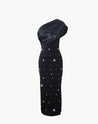 One Shoulder Crystal Gown - Aurisélla London