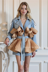 The Ruffle Statement Denim Jacket - Aurisélla London