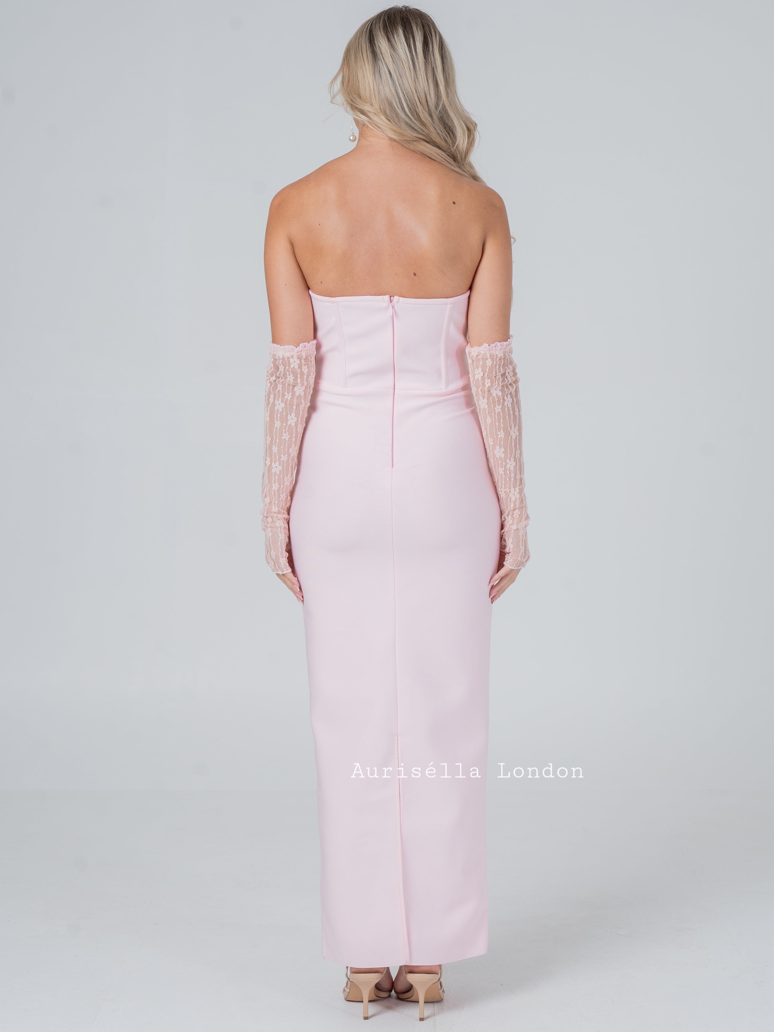 Blush Floral Dress - Aurisélla London