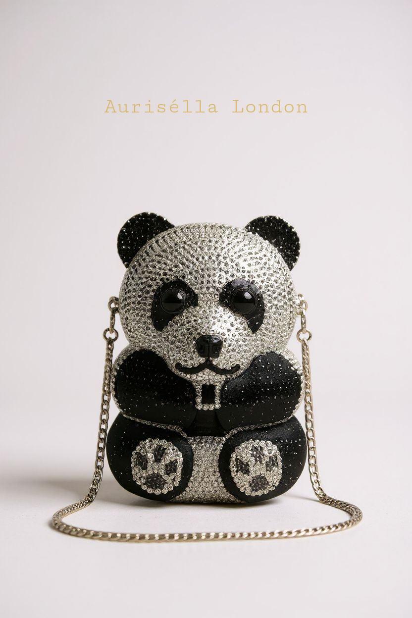 Bedazzaled Bear Statement Clutch - Aurisélla London
