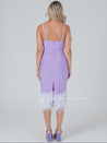 Sirena Lilac Feather Dress - Aurisélla London