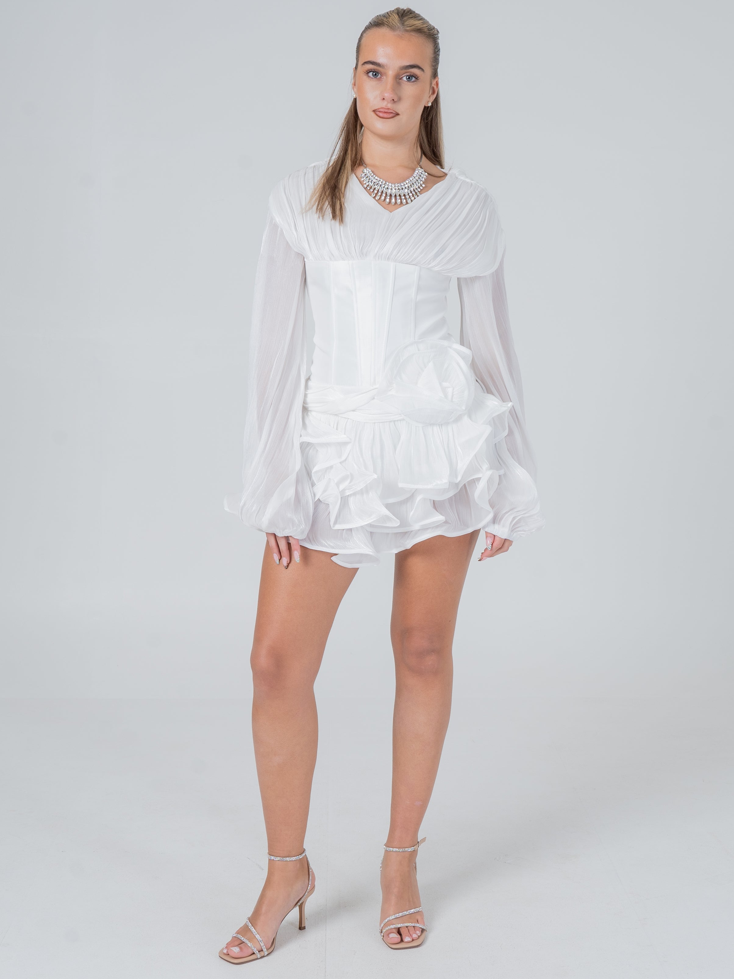 Ivory Rose Corset Mini Dress