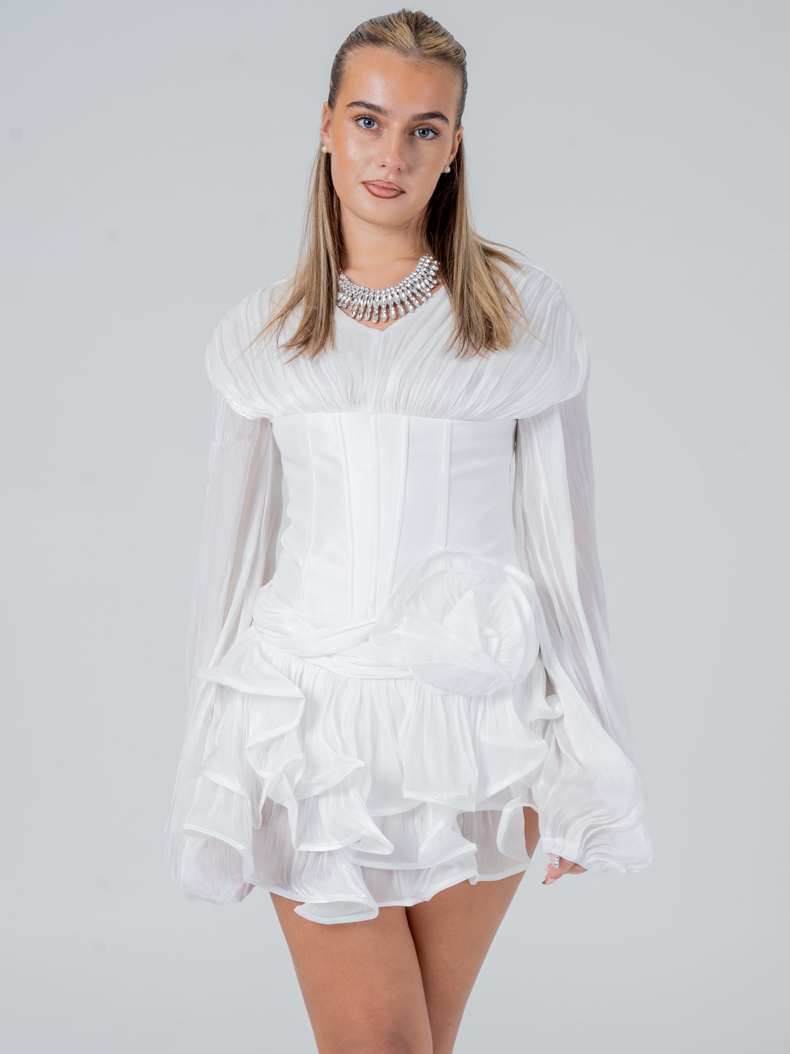 Ivory Rose Corset Mini Dress