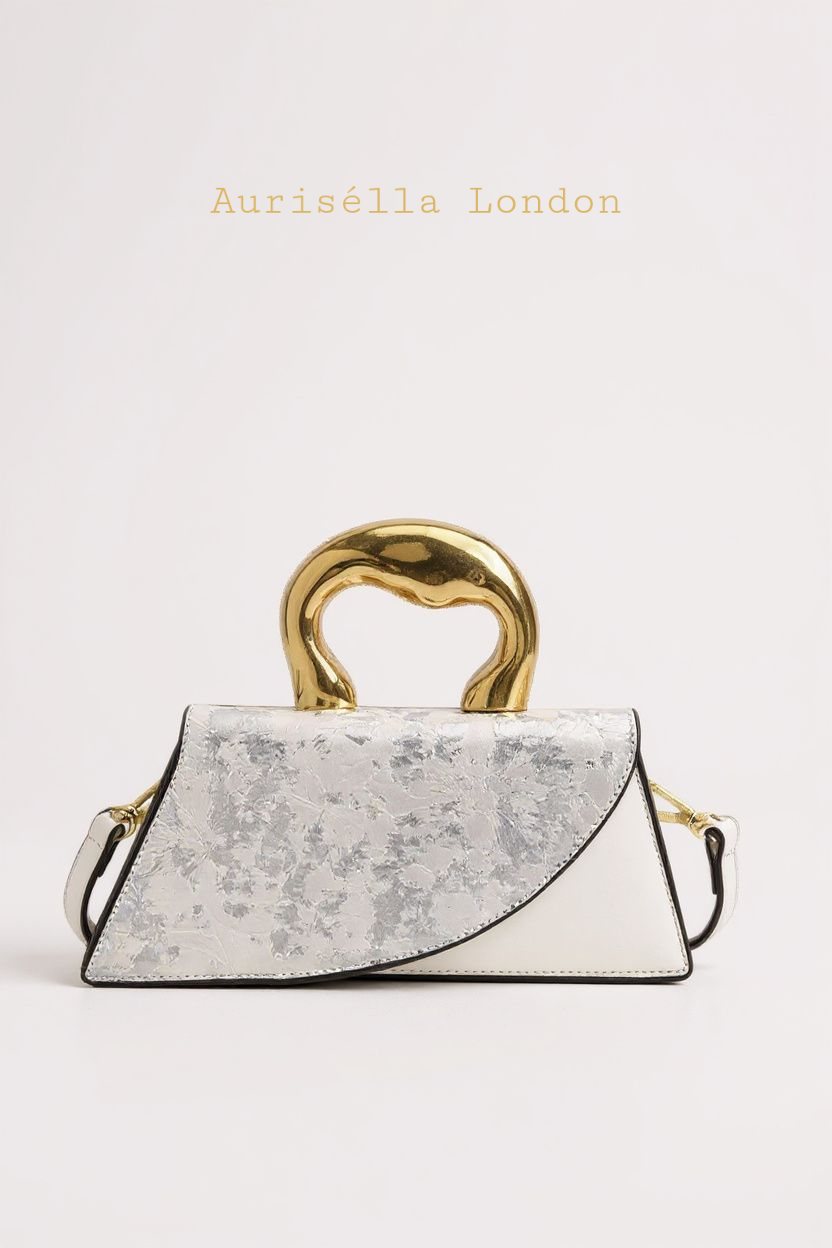 Ivory Sculpted Handbag - Aurisélla London