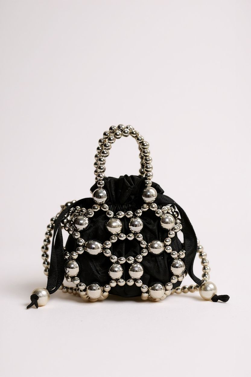 Mini Noir Bombshell handbag - Aurisélla London