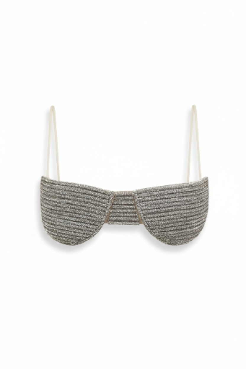 Embellished Nude Bustier